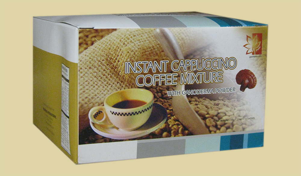 Healthy Cappuccino with Ganoderma 1 box (15 Pks/bx) Single Box - Click Image to Close